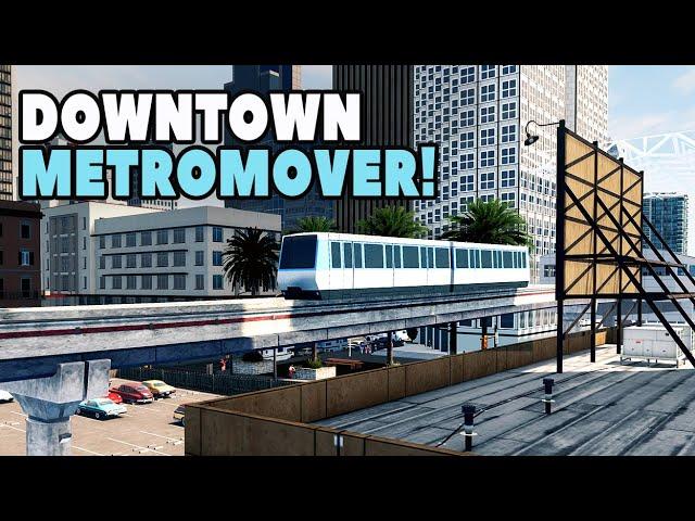Do MONORAILS Make Good Downtown Public Transport in Cities Skylines? | Sunset City 6