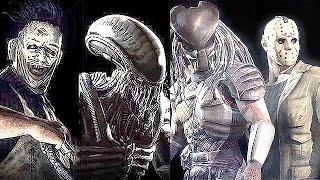 Mortal Kombat X Alien Vs Jason Vs Leatherface Vs Predator Gameplay Fatality FATALITIES