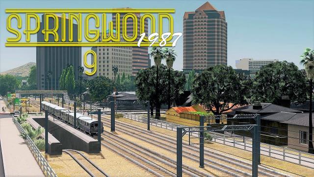 Cities Skylines: Springwood - Sunken Train Station, Houses, Apartments (EP9)