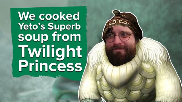We cooked Yeto's Superb Soup from Zelda: Twilight Princess