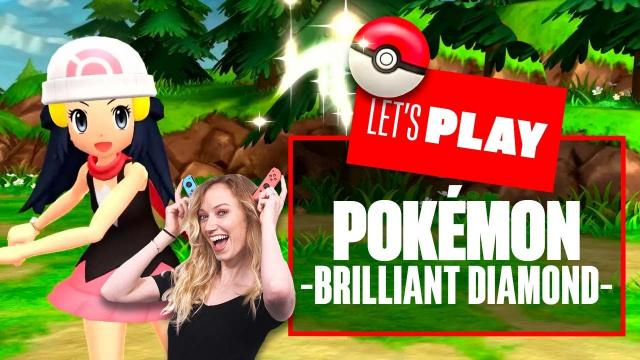 Let's Play Pokémon Brilliant Diamond Nintendo Switch Gameplay - FIGHT WITH FANTINA!