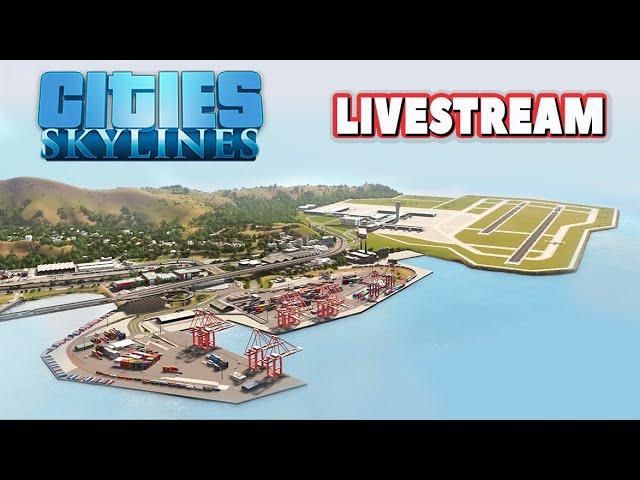Cities Skylines: this airport.. help me | LIVESTREAM | Oceania