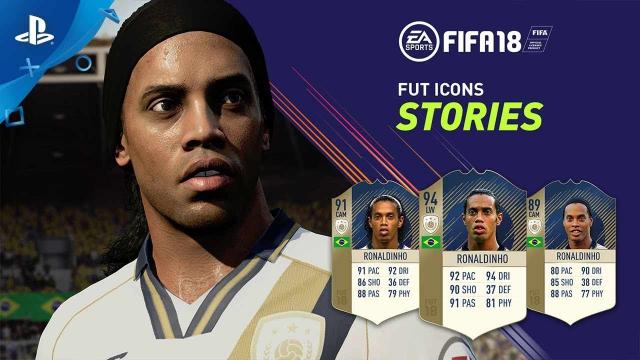 FIFA 18 - FUT ICONS Stories ft. Ronaldinho | PS4