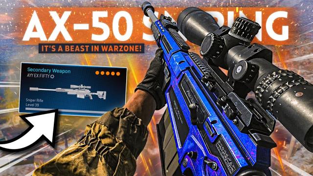FINALLY using the AX-50 Sniper in Warzone and it's a BEAST! (Best Class Setup)