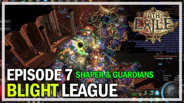 Path of Exile - Blight League Necromancer Episode 7 - Shaper & Guardians