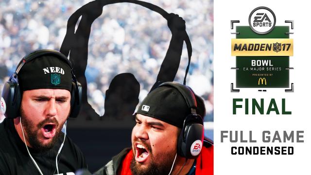 Madden 17 Madden Bowl Final | Full Game (Condensed) | Dubby vs Problem 2017