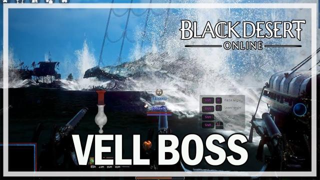 Black Desert Online - Weekly Vell Boss Gameplay - Dark Knight