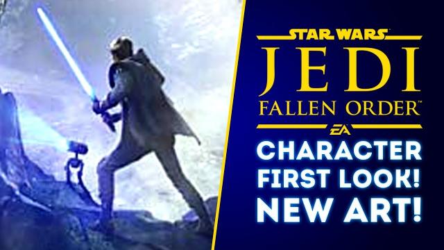 Star Wars Jedi Fallen Order CHARACTER REVEALED with Droid! NEW ARTWORK REVEALED (New Star Wars Game)