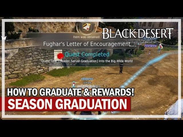 Graduating my Season Character Guide & Rewards | Black Desert