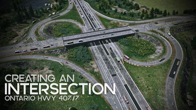 Cities: Skylines | Creating an Intersection Ontario Hwy 407/7