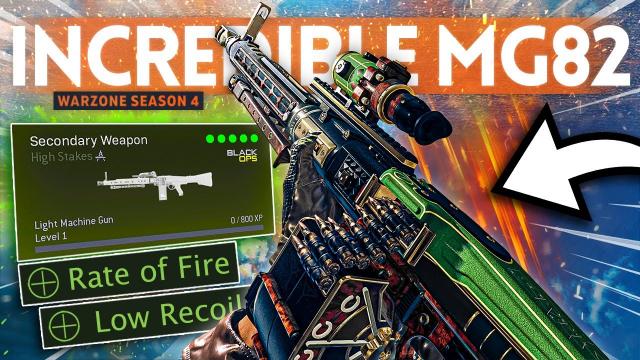 The NEW MG82 Machine Gun is OBSCENELY POWERFUL in Warzone Season 4!