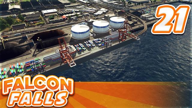 Cities Skylines - Falcon Falls | Part 21 - Harbor!