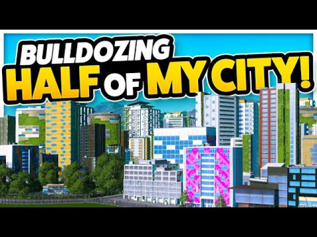 Destroying HALF of My City for a NEW DISTRICT — Cities: Skylines - Plazas & Promenades (#5)