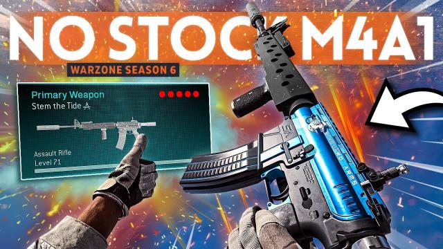 Returning to the M4 NO STOCK Class Setup in Warzone! (Best Iron Sights)