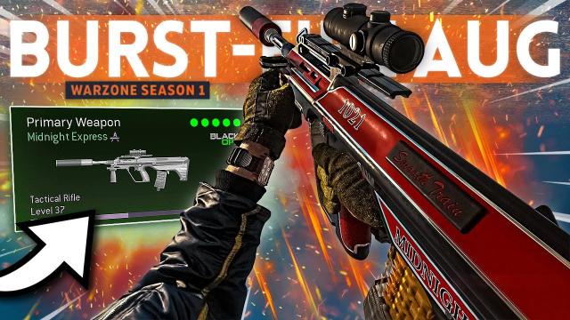 The *NEW* BURST-FIRE AUG Class Setup ABSOLUTELY DESTROYS people in Warzone!