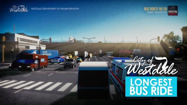 Cities Skylines: Longest Bus Route Ever in Westdale City - First Person View [2K]