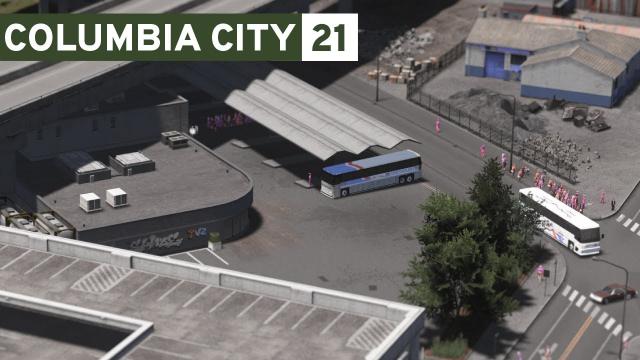 Intercity Greyhound Bus Station - Cities Skylines: Columbia City #21