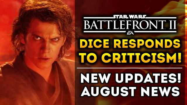 DICE Responds to New Criticism!  August Updates!  New Roadmap Coming! Star Wars Battlefront 2