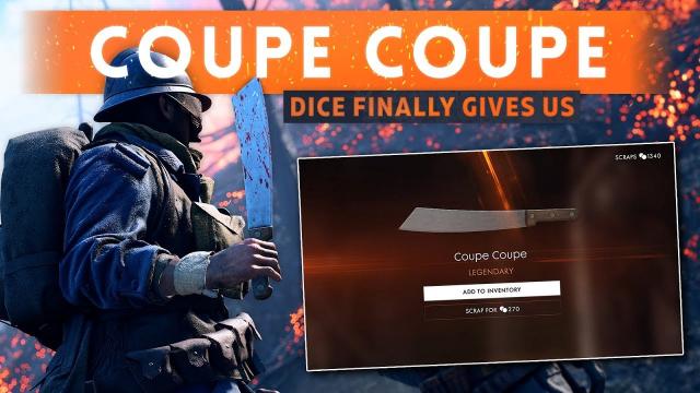 ► DICE FINALLY GIVES US A CHALLENGING MISSION! - Battlefield 1 (NEW Coupe Coupe Melee Weapon)