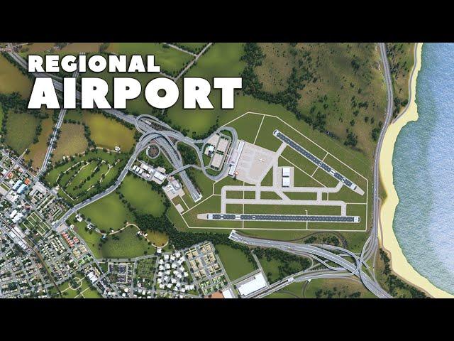 Building a Regional Airport | Cities Skylines: Mile Bay 19