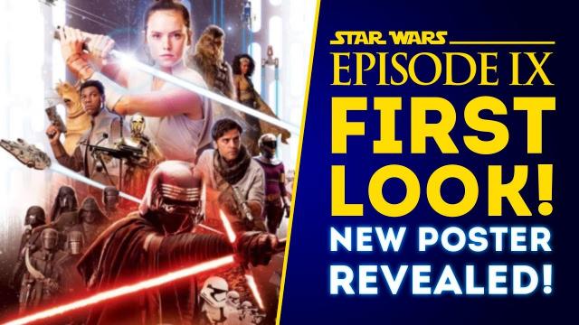 Star Wars Episode 9 FIRST LOOK! New Poster Shows Rey’s New Lightsaber, Knights of Ren and More!