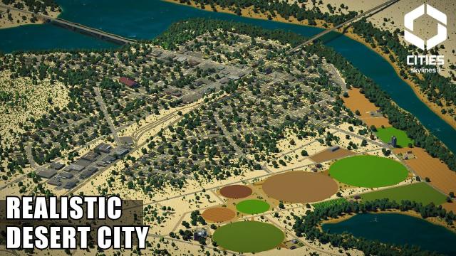 How to Build a Realistic DESERT CITY in Cities Skylines 2