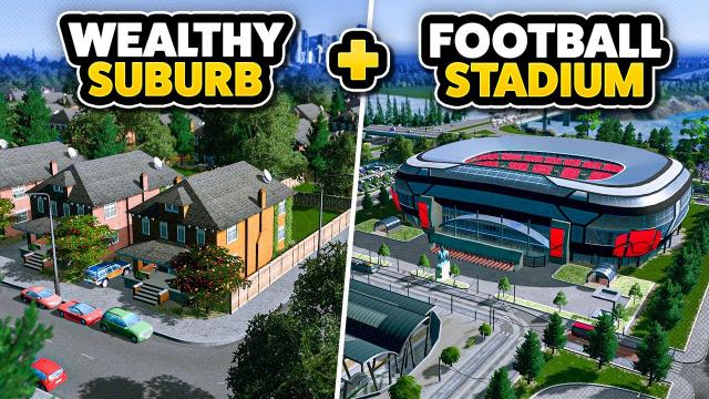 Finishing a High-Wealth Suburb & Founding the Stadium District — Cities: Skylines - Nerdholm (#17)