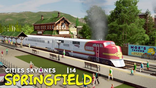 Springfield Train Station | Cities Skylines | 14 | The Simpsons