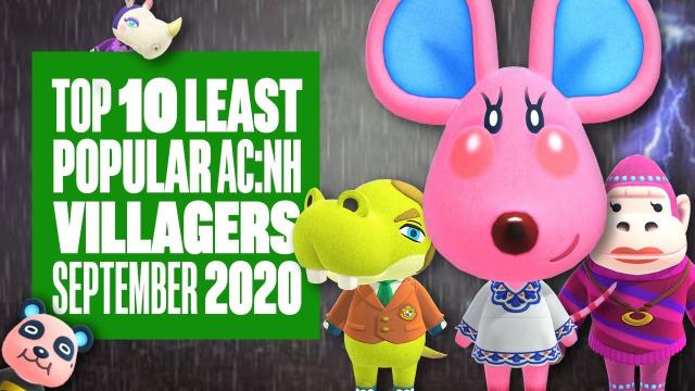 Top Ten Least Popular Animal Crossing: New Horizons Villagers (September 2020) - DO YOU HATE THEM?