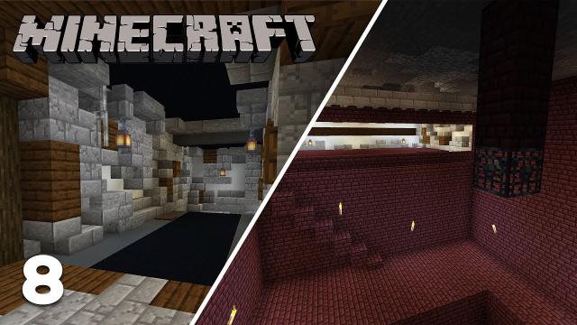 CAVE DESIGN & SKELETON FARM! ▫ Let's Play: Minecraft Survival - Episode 8