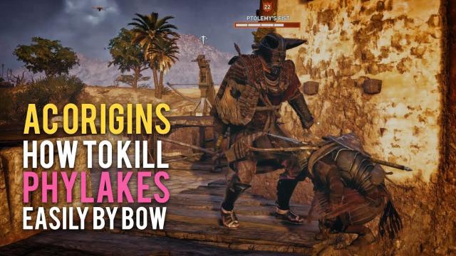 HOW TO KILL PHYLAKES EASILY BY BOW - Assassin's Creed Origins