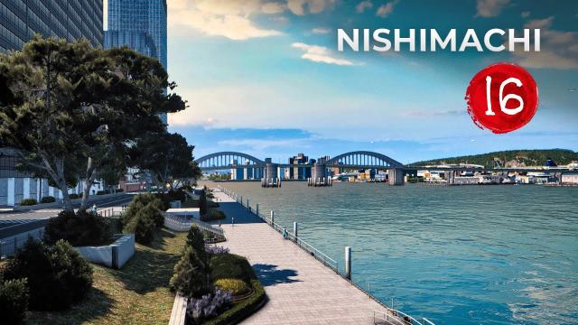 Nishimachi EP 16 - Waterfront Park - Cities Skylines [4K]