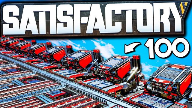 100 MANUFACTURER Mega Setup! - Satisfactory Early Access Gameplay Ep 37