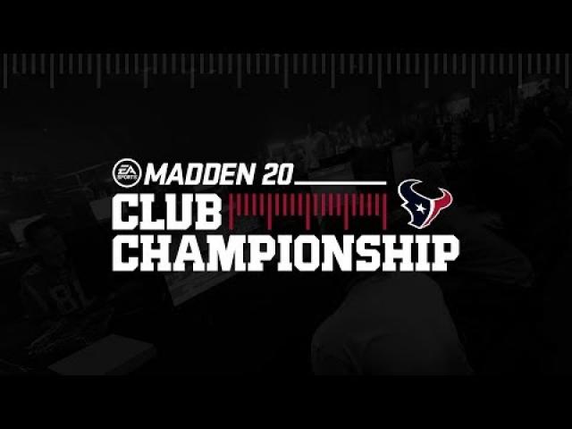 Madden 20 Houston Texans Club Championship