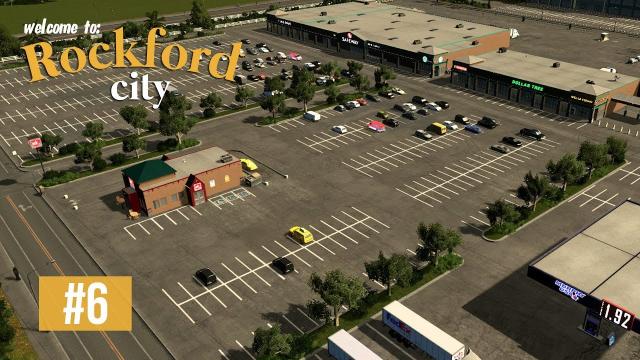 Cities Skylines: Rockford City - EP6 - Shopping center, fire station & Parks!