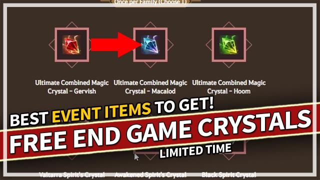Free End Game Crystals or Billion Silver - Best Event Items to get Guide | Black Desert