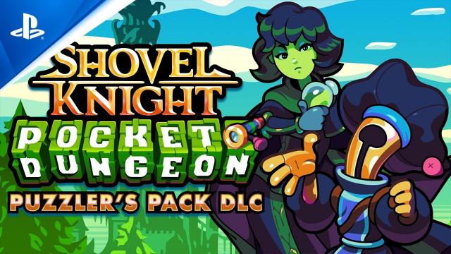 Shovel Knight Pocket Dungeon - Puzzler's Pack: Free DLC Announcement Trailer | PS4 Games