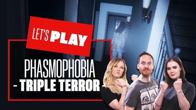 Let's Play Phasmophobia - TRIPLE TERROR THREAT Phasmophobia PC co-op gameplay