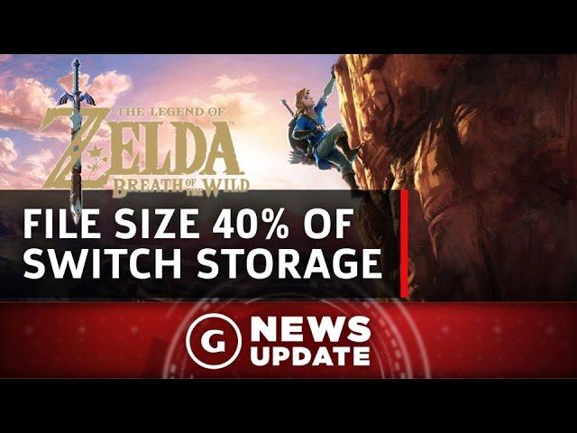 Zelda: Breath of the Wild File Size Is 40% of Switch's Storage