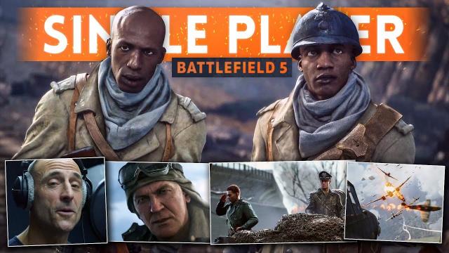 BATTLEFIELD 5 WAR STORIES Single Player Teaser Trailer! - SULIS Easter Egg + Mark Strong Narrator!