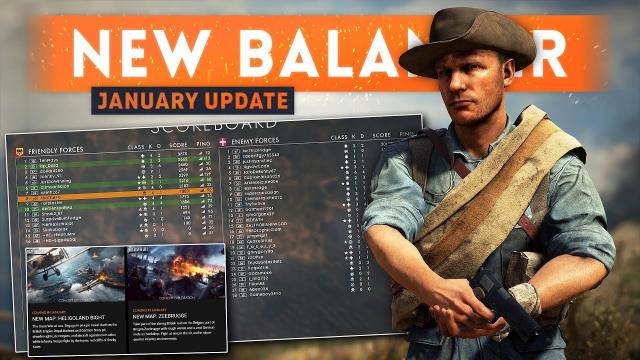 ➤ NEW MID-ROUND BALANCER DETAILS! - Battlefield 1 January Patch Update