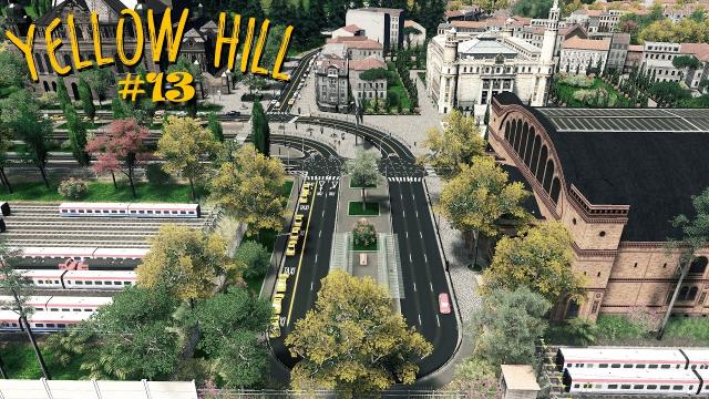 Bernstein Train Station - Yellow Hill | Train Depot | S2 EP13 | Cities Skylines Gameplay