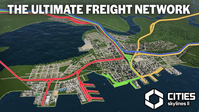 My most Complicated freight network in Cities Skylines 2 EXPLAINED