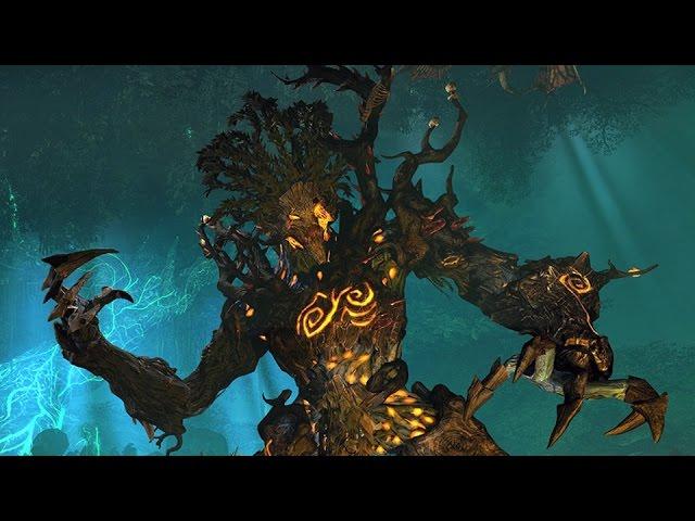 Total War: Warhammer - Wood Elves vs. Beastmen Gameplay