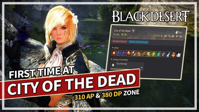 First Time Grinding City of the Dead - (310 AP 380 DP Zone) | Black Desert