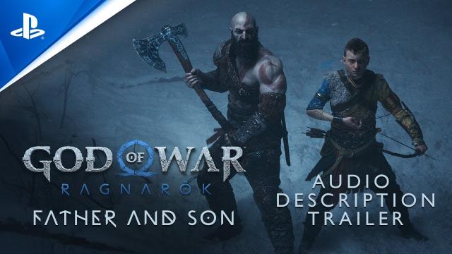 God of War Ragnarök – (Audio Description) "Father and Son" Cinematic Trailer | PS5 & PS4 Games