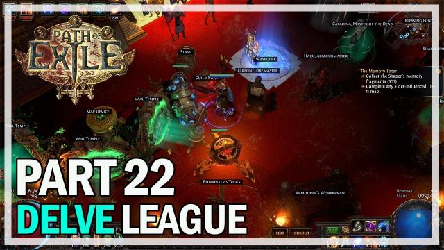 Path of Exile Delve League - Arc Elementalist Let's Play Part 22 - Vaal Temple