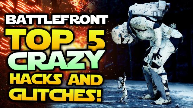 Star Wars Battlefront - Top 5 Funny Glitches and Insane Hacks! (Funny Moments)