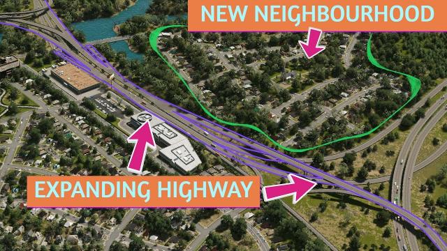 Major Highway Expansion + New Neighbourhood! - Cities: Skylines - Unnamed Sunny region 2