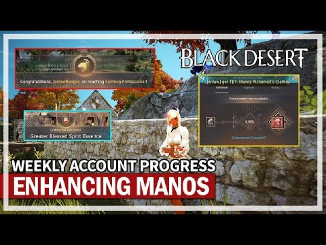 Enhancing Manos Alchemy Clothes & What I'm working on | Black Desert